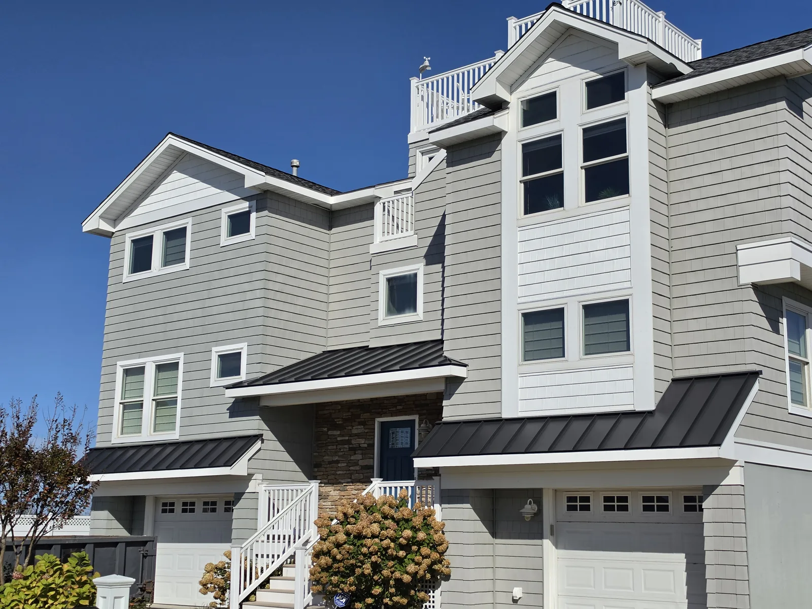 Metal Accent Roofs on a Shore Home — Ocean & Monmouth County, NJ