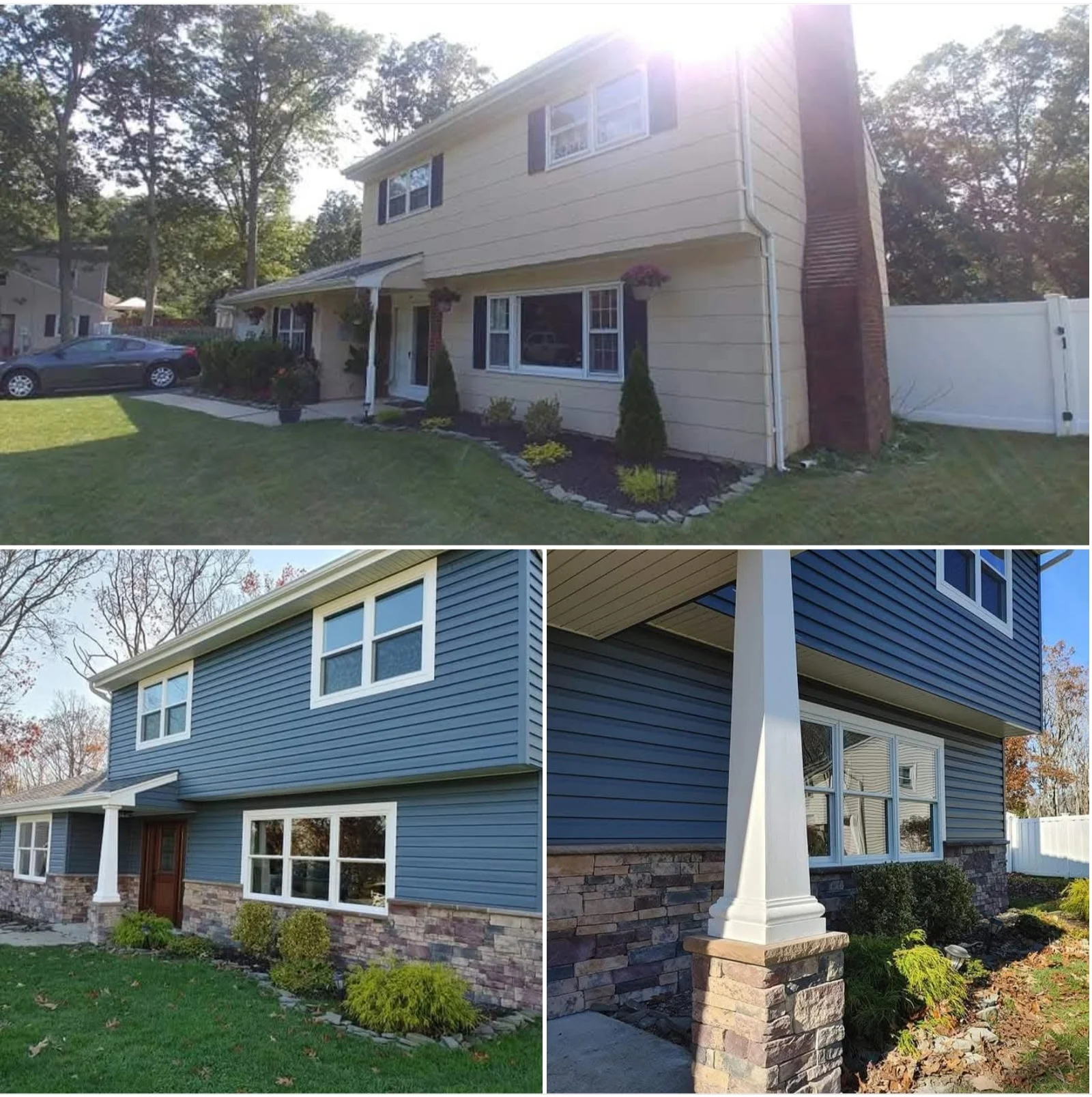 Two-Story Exterior Transformation — Forked River, NJ